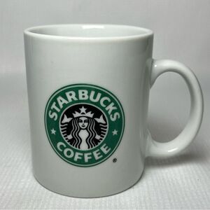Ceramic Starbucks Classic White Coffee Mug Green Siren Logo 12 oz